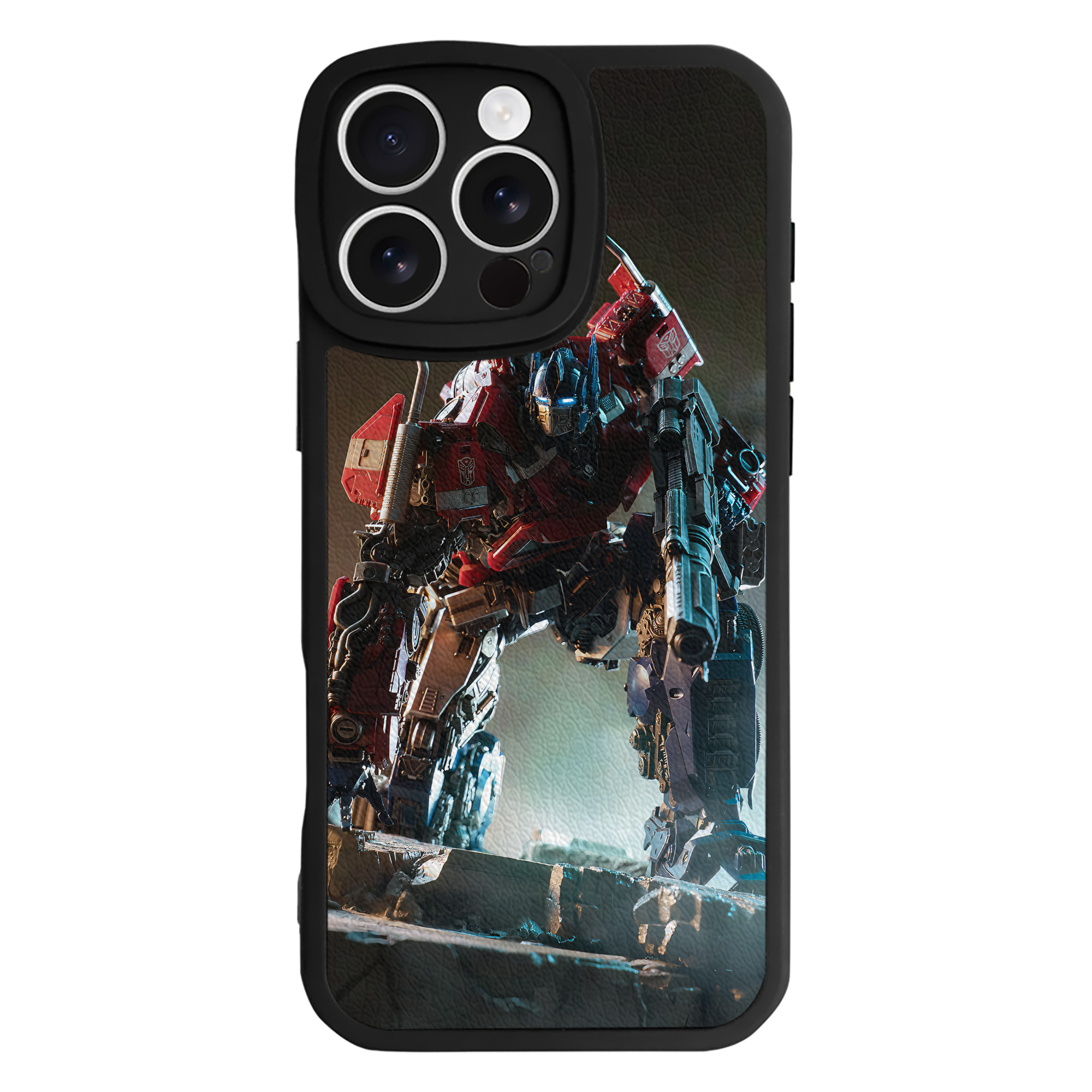 （画像用） Transformers トランスフォーマー 【iPhone 16シリーズ対応】シリコンスマホケース（レザー調） 材質：シリコン